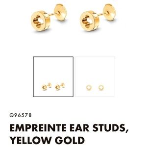 Louis Vuitton Empreinte Ear Studs - Yellow Gold